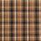 Black Brown Plaid Linen Look Woven Pattern Upholstery Fabric by The Yard - SKU: Homer Onyx